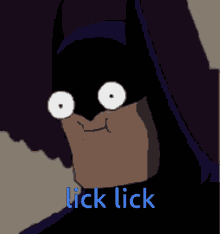Batman Lick GIF - Batman Lick Eyes Wide Open GIFs