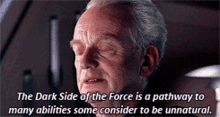 The Darth Side Of The Force Is A Pathway To Many Abilities GIF - The Darth Side Of The Force Is A Pathway To Many Abilities GIFs