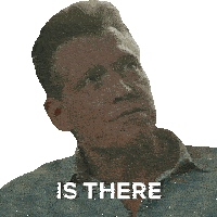 a man in a plaid shirt says something else on a white background