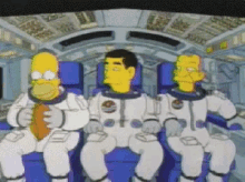 Careful, They'Re Ruffled! - The Simpsons GIF - The Simpsons Space Shuttle GIFs