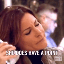 She Does Have A Point Housewives Of New York GIF - She Does Have A Point Housewives Of New York Shes Got A Point GIFs
