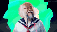 Old Man Costume GIF - Old Man Costume Peace GIFs
