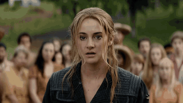 Shocked Shailene Woodley GIF Shocked Shailene Woodley Beatrice Tris Prior Discover Share GIFs