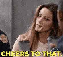 Station 19 Carina Deluca GIF - Station 19 Carina Deluca Cheers To That GIFs