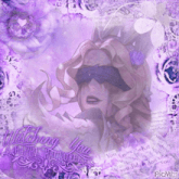 a purple background with a picture of a woman and the words " witching you "