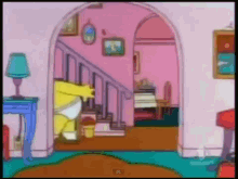 Homer Simpson Meets Risky Business Underwear Dance GIF
