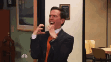 Goofin' Around - The Office GIF - The Office Ed Helms Andy Bernard GIFs