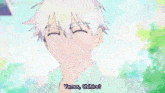 a little girl is holding a man 's hand in a scene from an anime called herb sama