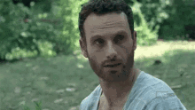 Monday To The Face - The Walking Dead GIF - Monday Shovel Hit GIFs