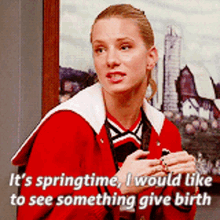 Glee Brittany Pierce GIF - Glee Brittany Pierce Its Springtime GIFs