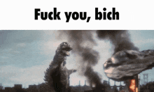 Fuck You Bitch GIF - Fuck You Bitch Godzilla Vs Hedorah GIFs