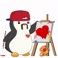 love art heart cartoon artist
