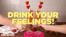 Drink Your Feelings Valentine GIF - Drink Your Feelings Valentine Valentines Day GIFs