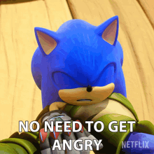 No Need To Get Angry Sonic The Hedgehog GIF - No Need To Get Angry Sonic The Hedgehog Sonic Prime GIFs