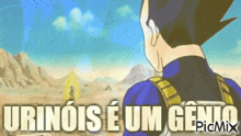 a picture of a cartoon character with the words urinois e um genio on it