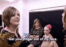 Get Your Finger Out Of My Face GIF - Get Your Finger Out Of My Face Kelly GIFs