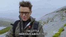 Im Little Nervous About This Bobby Bones GIF - Im Little Nervous About This Bobby Bones Running Wild With Bear Grylls GIFs