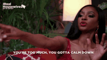Guerdy Rhom Too Much Calm Down Real Housewives GIF