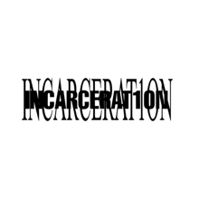 a black and white logo for incarceration on a white background