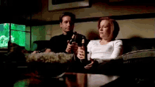 david duchovny xfiles drinking cheers toast