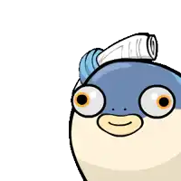 a cartoon character is holding a piece of paper