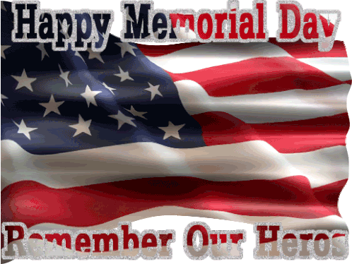 Happy Memorial Day Remember Our Heros Sticker - Happy Memorial Day Remember Our Heros Flag Stickers
