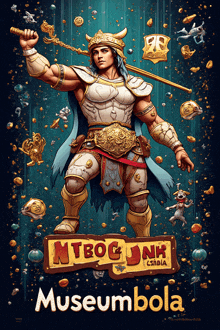 a poster for a video game called nitrogunk museum bola