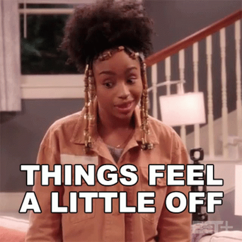 Things Feel A Little Off Janelle Carson GIF - Things Feel A Little Off Janelle Carson The Ms Pat Show GIFs