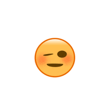 a smiley face with a blush on the cheeks