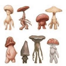 Mushroom People GIF
