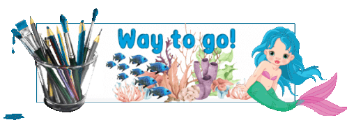 Animated Sticker Mermaid Sticker - Animated Sticker Mermaid Way To Go Stickers