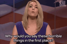 Martha Raddatz Cecily Strong GIF - Martha Raddatz Cecily Strong Why Would You Say These Horrible Things GIFs