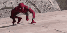 Spider Man Spiderman Walking Up Washington Monument GIF