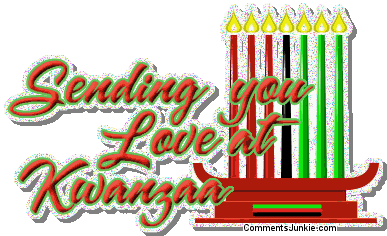 Kwanzaa Sending You Love Sticker - Kwanzaa Sending You Love Stickers