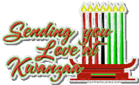 Kwanzaa Sending You Love Sticker