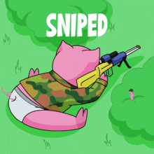 Sniped Piggy GIF