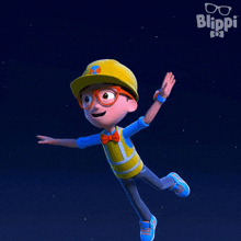 Flying Blippi GIF - Flying Blippi Blippi Wonders - Educational Cartoons For Kids GIFs