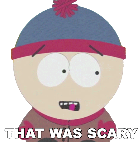 That Was Scary Stan Marsh Sticker - That Was Scary Stan Marsh South Park Stickers