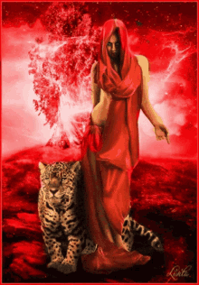 wolf tiger dark side red