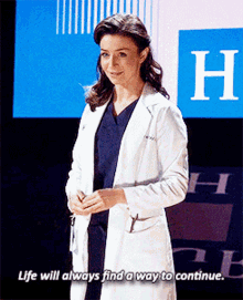 Greys Anatomy Amelia Shepherd GIF - Greys Anatomy Amelia Shepherd Life Will Always Find A Way To Continue GIFs