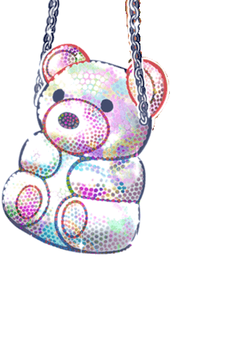 Shiny Teddy Bear Lebra Jolie Sticker