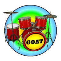 Goat Greatest Of All Time Sticker - Goat Greatest Of All Time Drum Kit Stickers