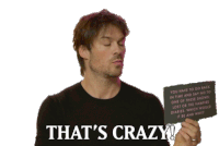 Thats Crazy Ian Somerhalder Sticker - Thats Crazy Ian Somerhalder Weird Stickers