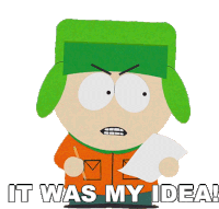 It Was My Idea Kyle Broflovski Sticker - It Was My Idea Kyle Broflovski South Park Stickers