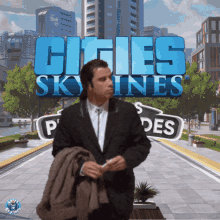 Travolta Lost Cities Skylines GIF - Travolta Lost Cities Skylines Cities Skylines Plazas GIFs