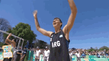 Mens Beach Volleyball Raise The Roof GIF - Mens Beach Volleyball Raise The Roof Celebrate GIFs