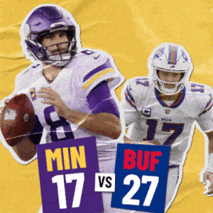 Buffalo Bills (27) Vs. Minnesota Vikings (17) Third-fourth Quarter Break  GIF - Nfl National football league Football league - Discover & Share GIFs