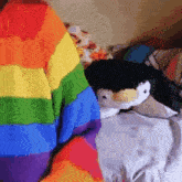 Rainbow Sweater GIF - Rainbow Sweater Stim GIFs