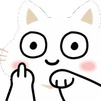 a drawing of a cat covering its nose with its paws .