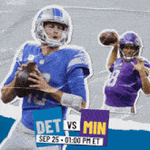 a football game between the detroit lions and the minnesota vikings